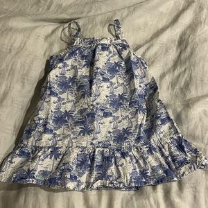 Vineyard Vines 3T Girls spaghetti straps sailboat print Dress